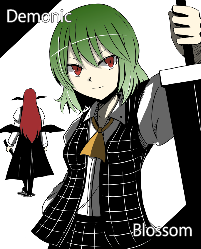 kazami yuuka and koakuma (touhou) drawn by necro_(nekurodayo)