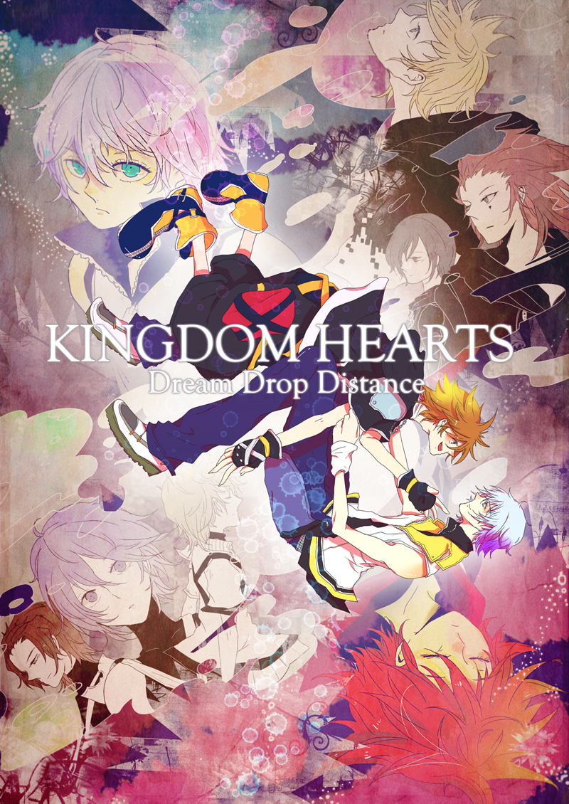sora, roxas, riku, aqua, xion, and 3 more (kingdom hearts and 1 more) drawn by hj1896