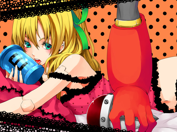 roll and crash man (vocaloid and 3 more) drawn by zakki