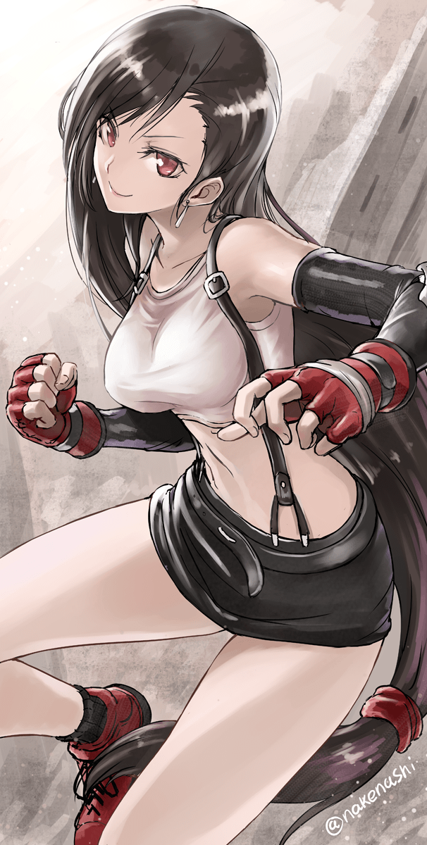 tifa lockhart (final fantasy and 1 more) drawn by tea_(nakenashi)