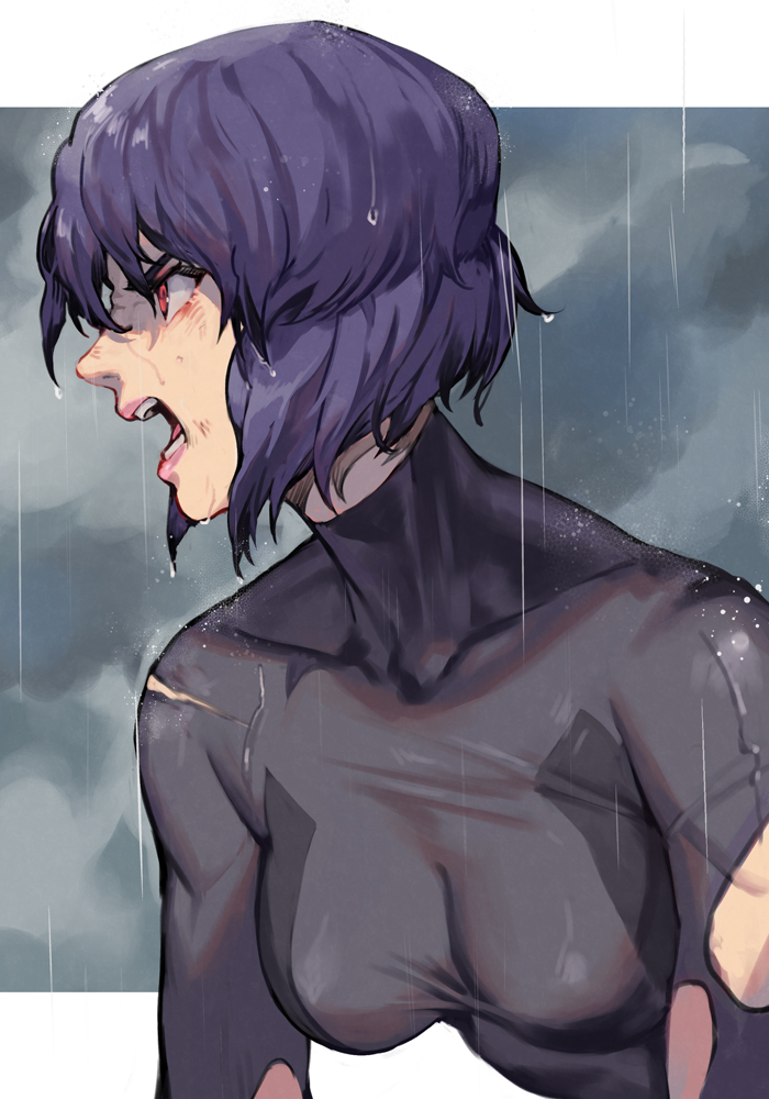 kusanagi motoko (ghost in the shell and 1 more) drawn by hungry_clicker
