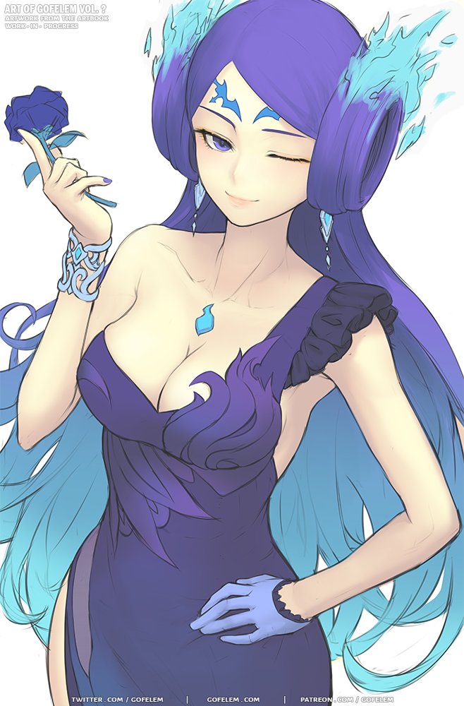 brighid (xenoblade chronicles and 1 more) drawn by gofelem