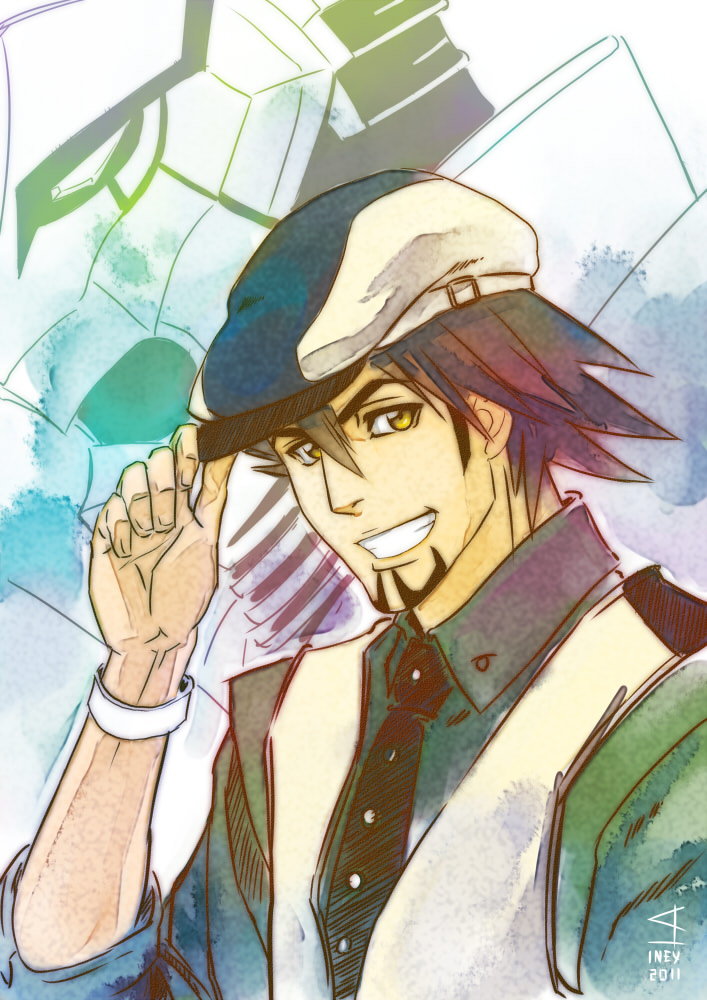 kaburagi t. kotetsu and wild tiger (tiger & bunny) drawn by anhellica