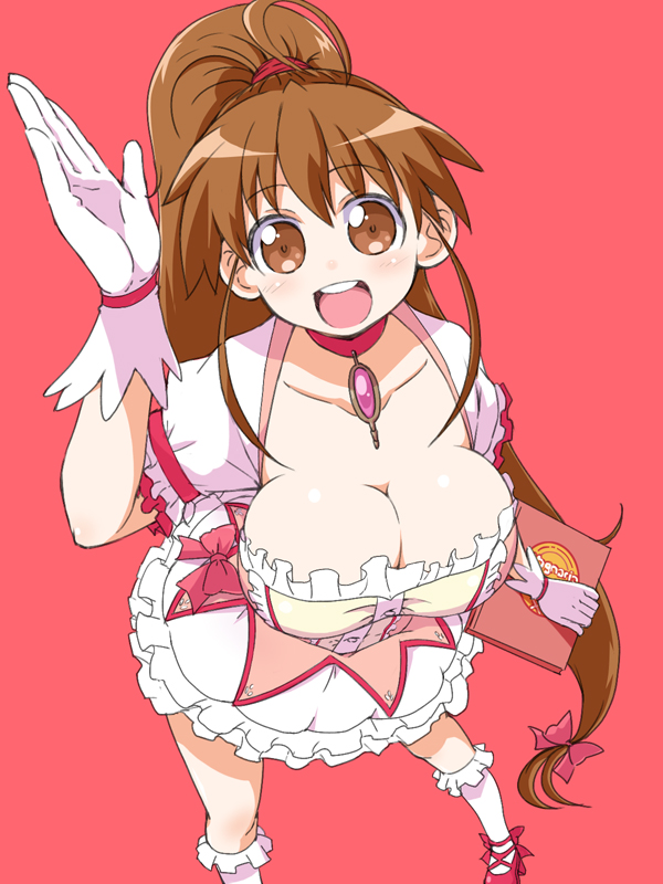 kaname madoka and taneshima popura (mahou shoujo madoka magica and 1 more) drawn by naitou_kouse