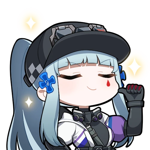 hk416 and klukai (girls' frontline and 1 more)