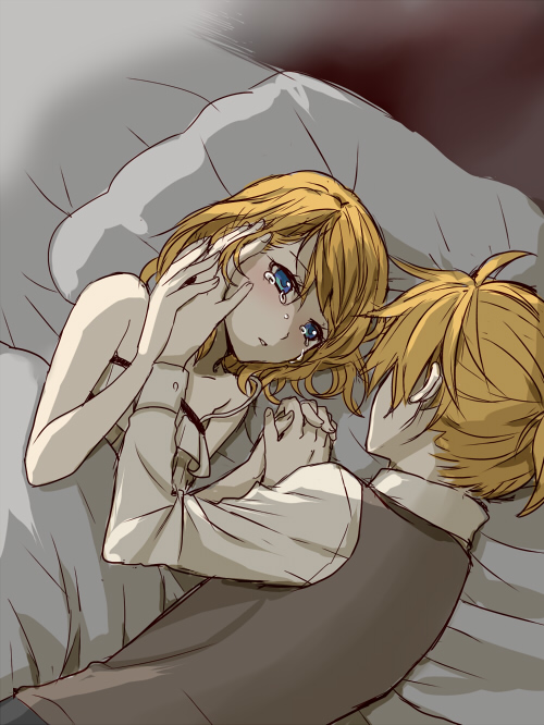 kagamine rin and kagamine len (vocaloid and 1 more) drawn by setora