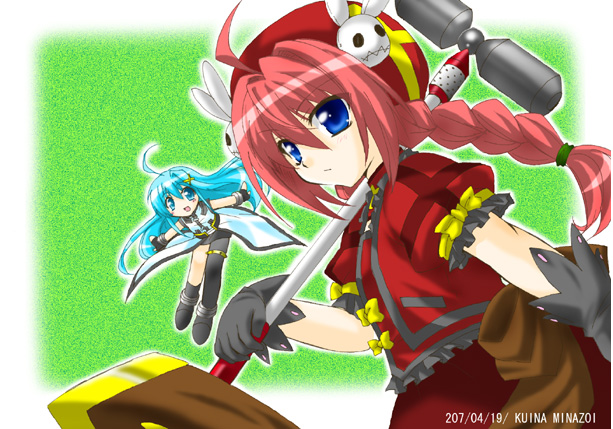 vita, reinforce zwei, and graf eisen (lyrical nanoha and 1 more) drawn by minazoi_kuina