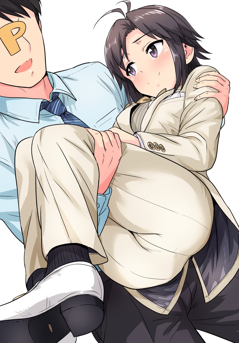 producer, kikuchi makoto, and p-head producer (idolmaster) drawn by tsurui
