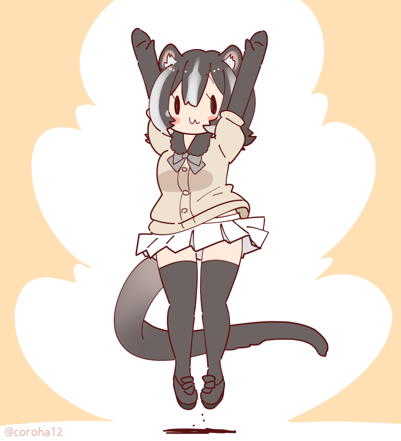 masked palm civet (kemono friends and 1 more) drawn by coroha
