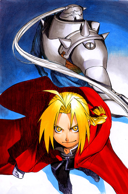 edward elric and alphonse elric (fullmetal alchemist) drawn by sakamoto_mineji