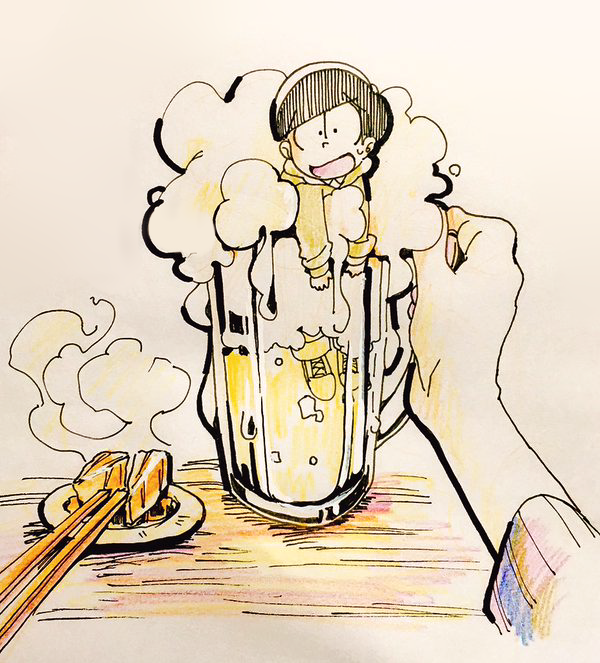 matsuno karamatsu and matsuno choromatsu (osomatsu and 1 more) drawn by sameyama_jiro