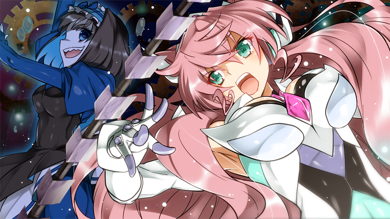 maria cadenzavna eve and garie tuman (senki zesshou symphogear) drawn by yuto_(dialique)
