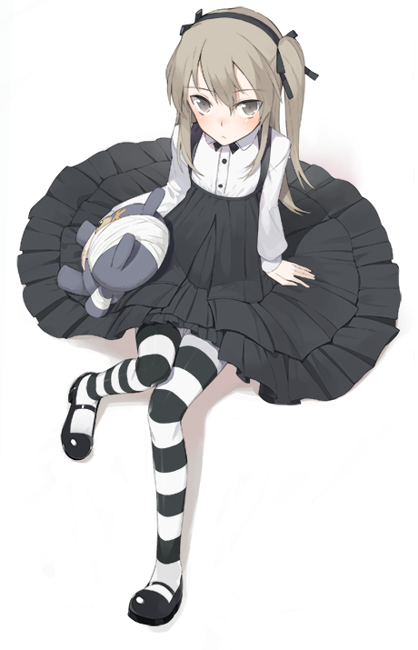 shimada arisu and boko (girls und panzer) drawn by hayashi_kewi