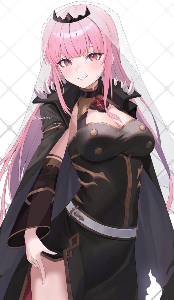 mori calliope (hololive and 1 more) drawn by awa_(awao141)