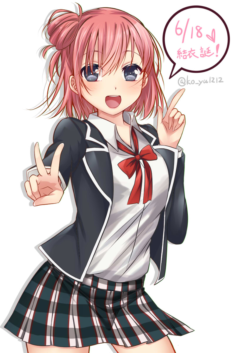 yuigahama yui (yahari ore no seishun lovecome wa machigatteiru.) drawn by ko_yu