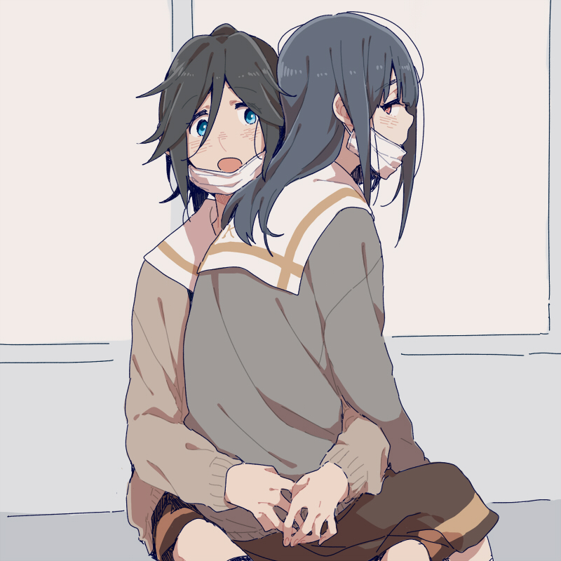 yoroizuka mizore and kasaki nozomi (hibike! euphonium and 1 more) drawn by ree_(re-19)