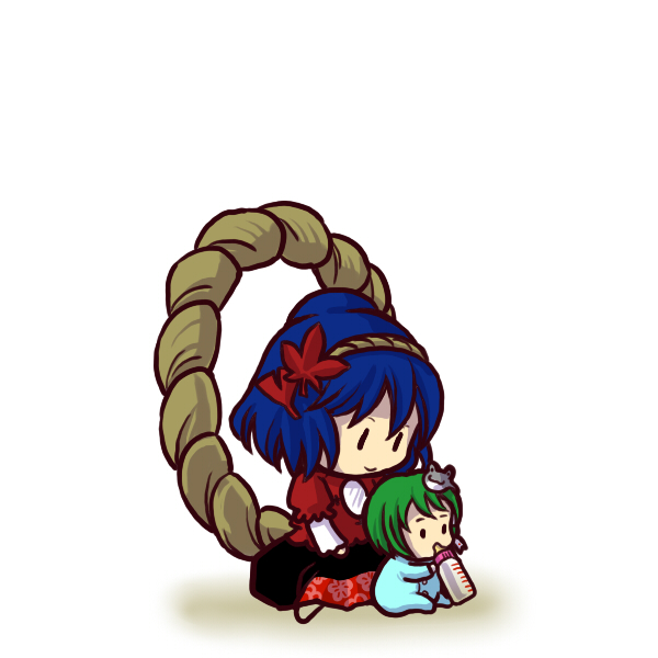 kochiya sanae and yasaka kanako (touhou) drawn by socha