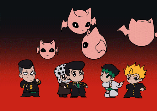 joseph joestar, kujo jotaro, higashikata josuke, kishibe rohan, nijimura okuyasu, and 7 more (jojo no kimyou na bouken and 2 more)