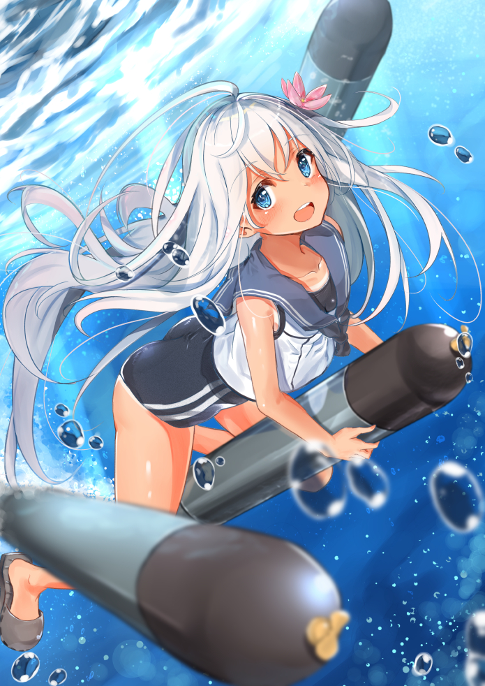 ro-500 (kantai collection) drawn by hasaki_(alice_ruru)