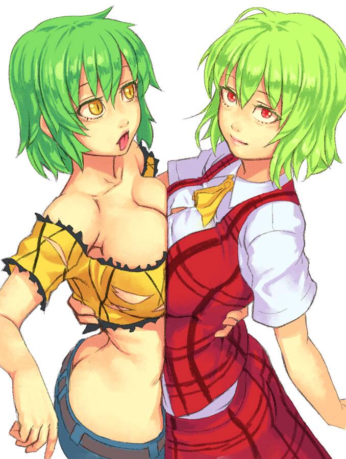 kazami yuuka and hikage (touhou and 1 more) drawn by yuuji_(and)
