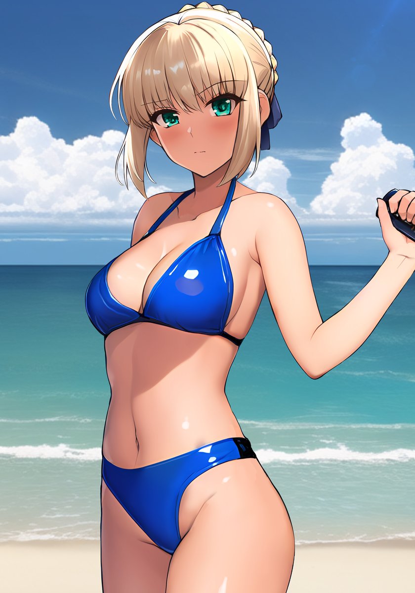 artoria pendragon and saber (fate and 1 more) drawn by haruhisky