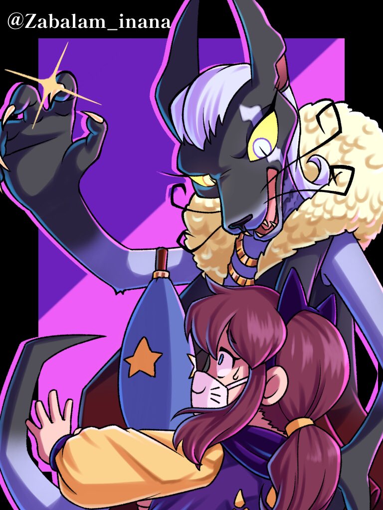 hat kid and the empress (a hat in time) drawn by zabalam_inana