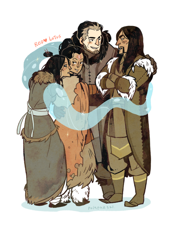 p'li, ghazan, zaheer, and ming-hua (avatar legends and 1 more) drawn by isist