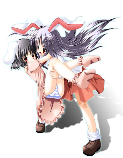 reisen udongein inaba and inaba tewi (touhou) drawn by monchy_pom