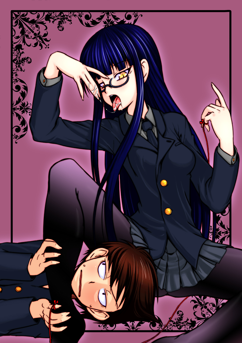 girlfriend and boyfriend (houkago play) drawn by matsuoka_juuzou
