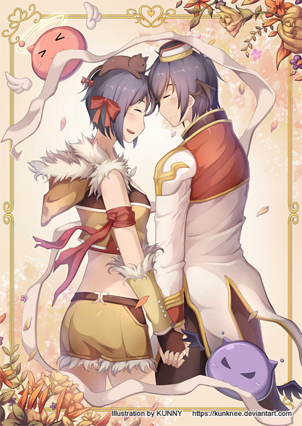 high priest, sniper, angeling, and deviling (ragnarok online) drawn by kunknee