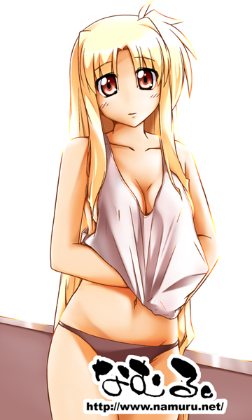 fate testarossa (lyrical nanoha and 1 more) drawn by namuru