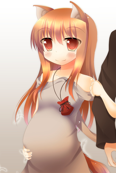 holo and craft lawrence (spice and wolf) drawn by ponpon_(tosico)