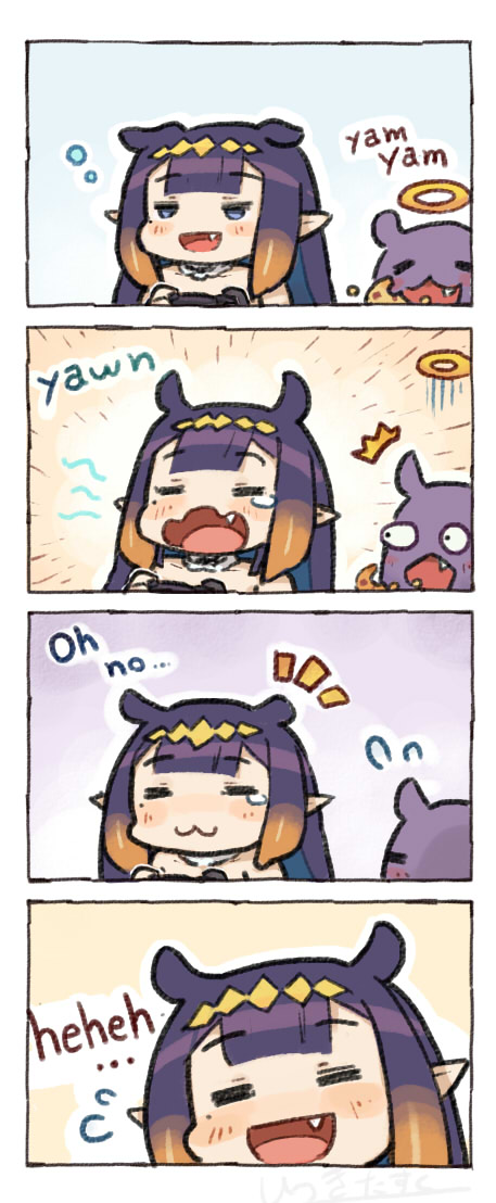 ninomae ina'nis and takodachi (hololive and 1 more) drawn by itsuki_tasuku