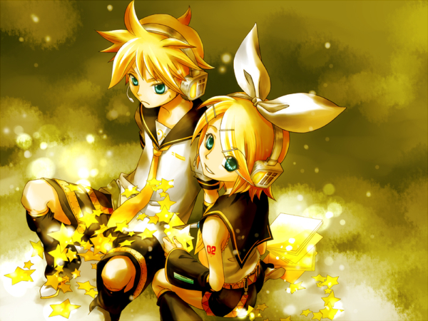 kagamine rin and kagamine len (vocaloid) drawn by toyu