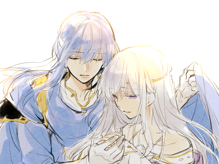 seliph and julia (fire emblem and 1 more) drawn by fujiko_(chaka)