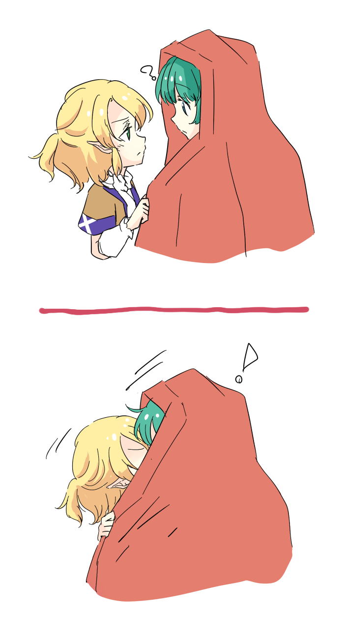mizuhashi parsee and kagiyama hina (touhou) drawn by rishita