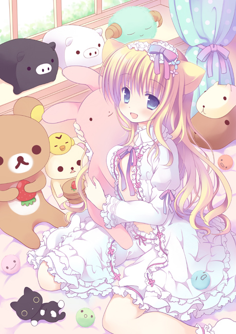 rilakkuma, korilakkuma, kiiroitori, tanaka butamochi, and kutusita nyanko (original and 1 more) drawn by mizuse_kiseki