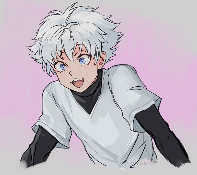 killua zoldyck (hunter x hunter) drawn by vasiliy-plumber