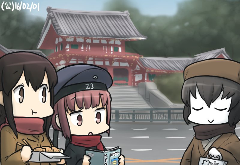 akagi, z3 max schultz, and ri-class heavy cruiser (kantai collection) drawn by hamu_koutarou