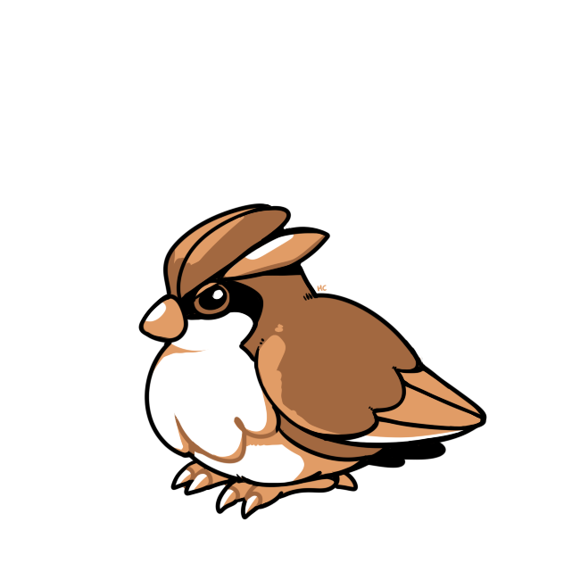 pidgey (pokemon and 1 more) drawn by rumwik