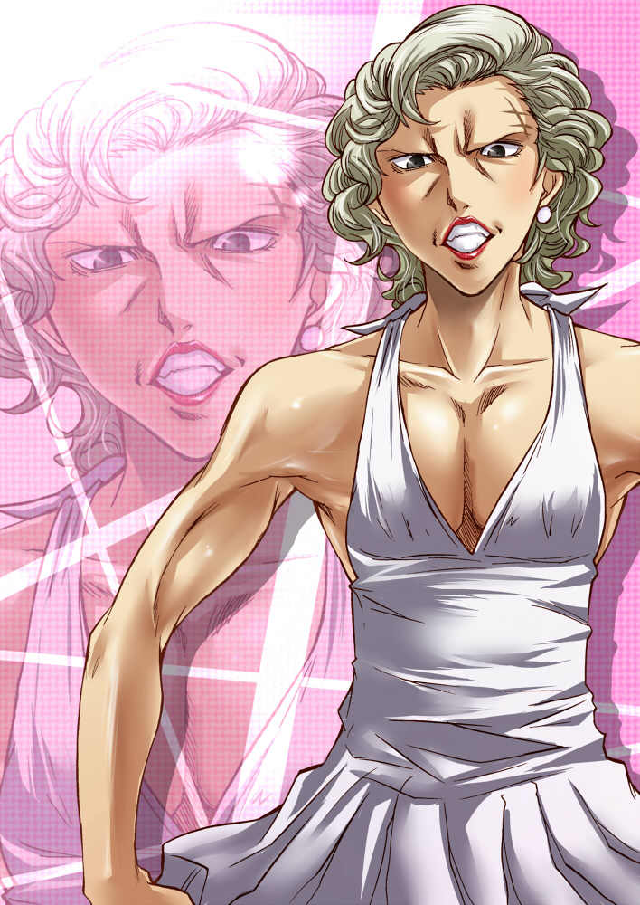 tatsumi kanji and marilyn monroe (persona and 1 more) drawn by segami_daisuke
