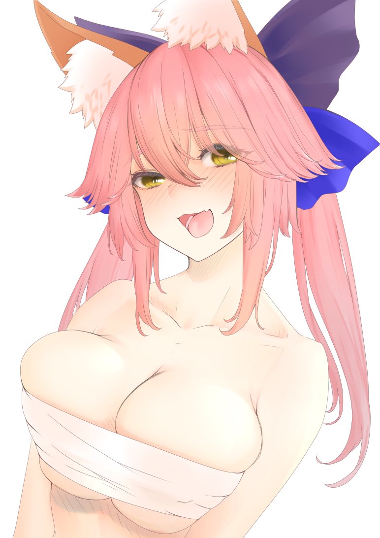tamamo and tamamo no mae (fate and 2 more) drawn by uminosobadashi