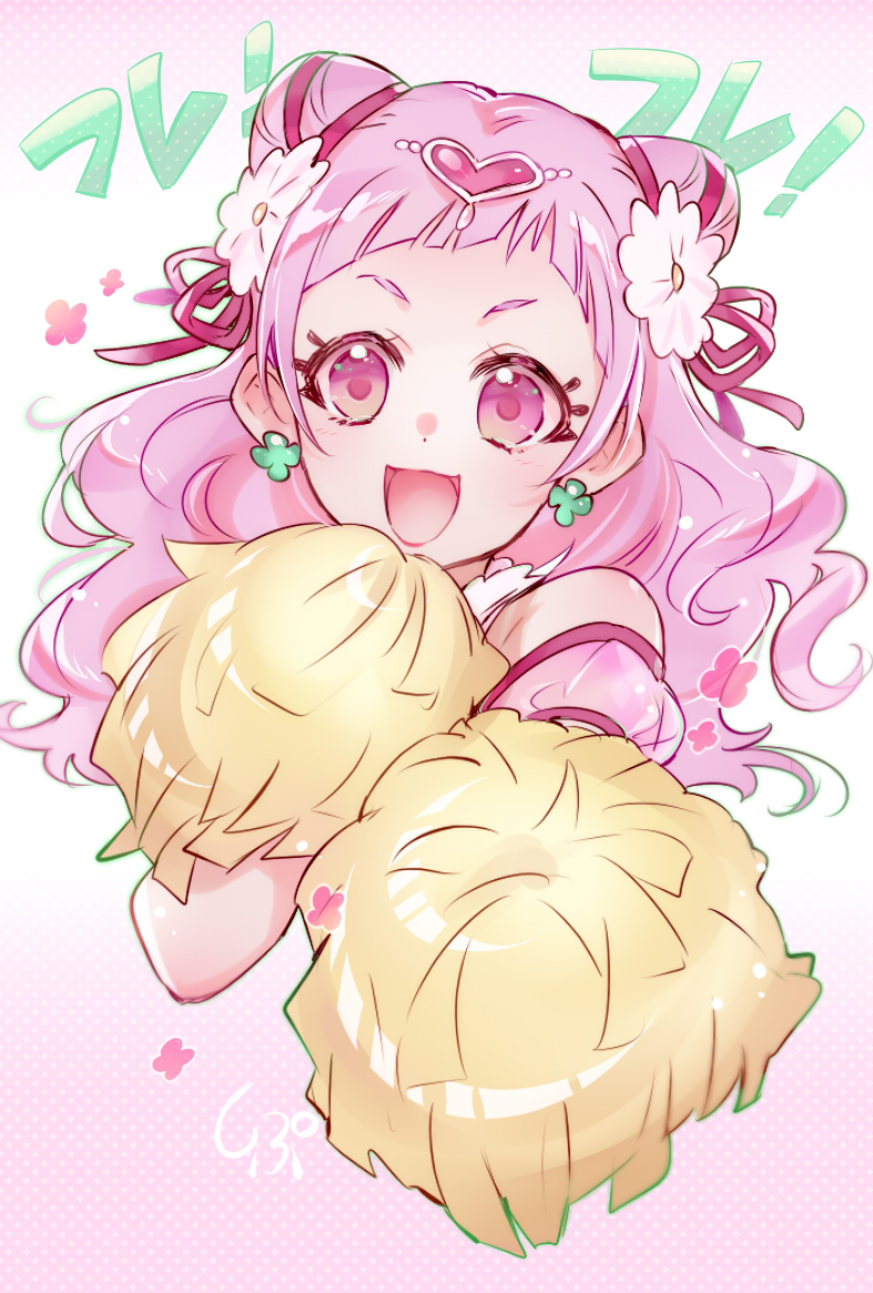 nono hana and cure yell (precure and 1 more) drawn by shipu_(gassyumaron)