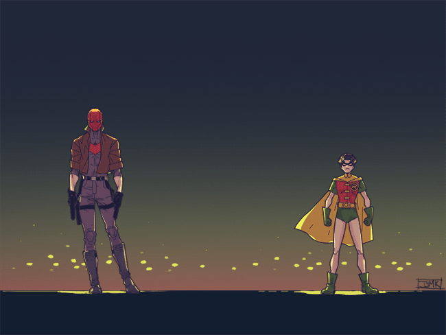 robin, jason todd, and red hood (dc comics and 1 more) drawn by jjmk-jjmk