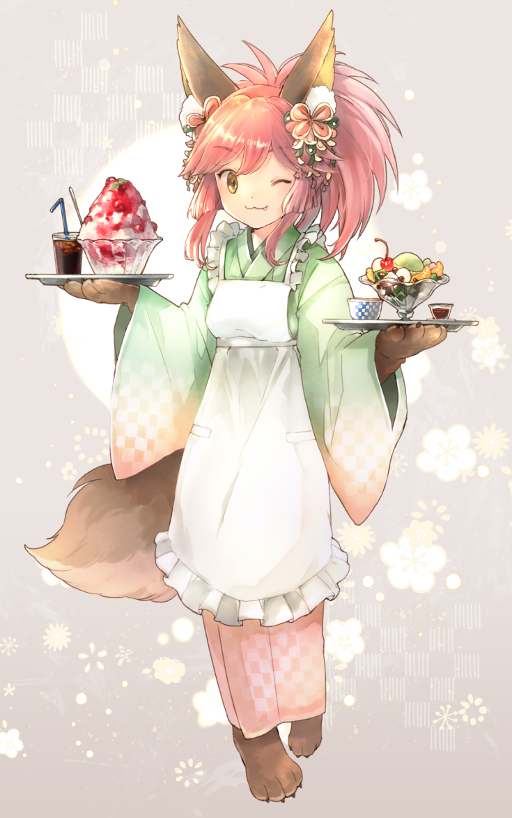 tamamo and tamamo cat (fate and 1 more) drawn by 241_(nishiki)