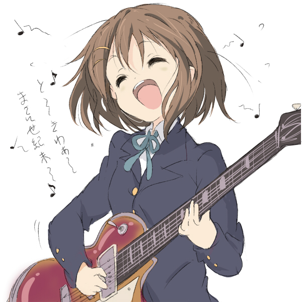hirasawa yui (k-on!) drawn by core_(mayomayo)