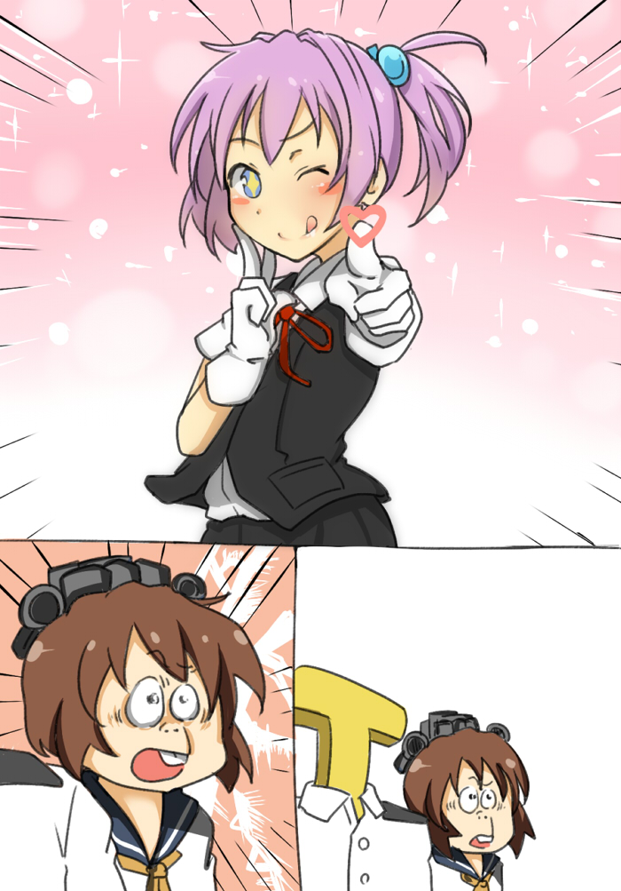admiral, yukikaze, shiranui, and t-head admiral (kantai collection) drawn by arito_arayuru