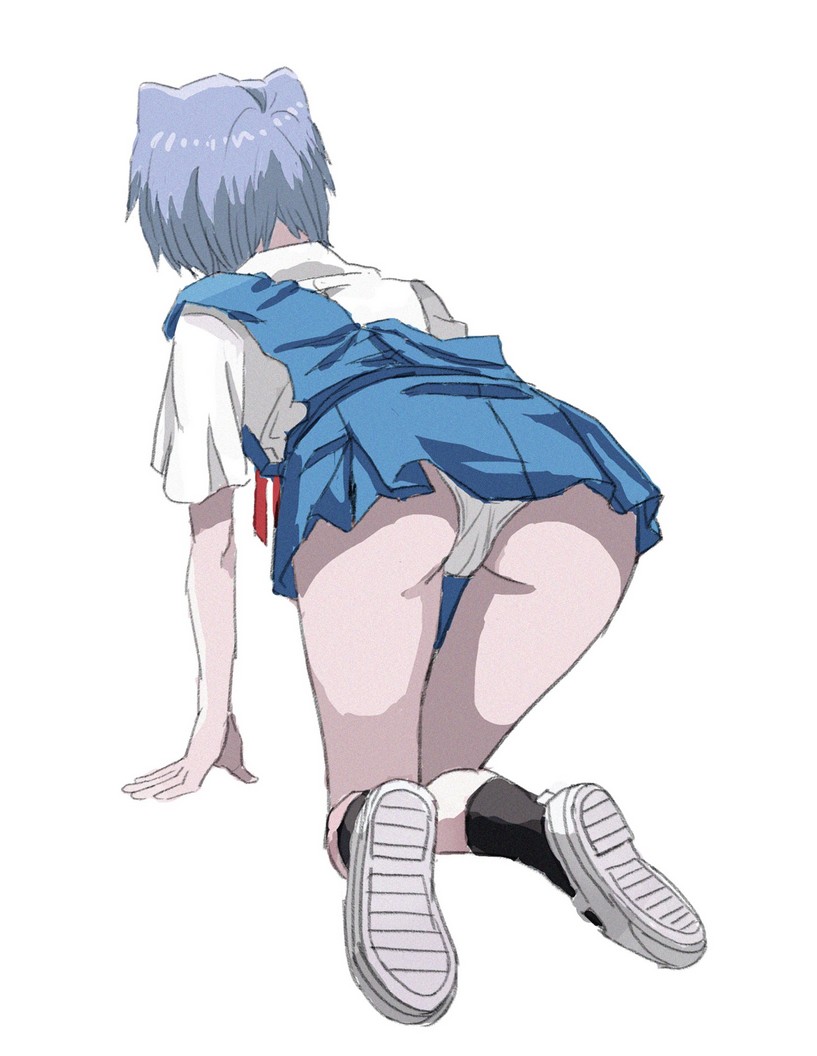 ayanami rei (neon genesis evangelion) drawn by shiren_(ourboy83)