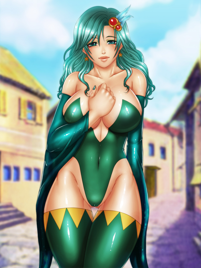 rydia (final fantasy and 1 more) drawn by momoman_(pink_voltage)