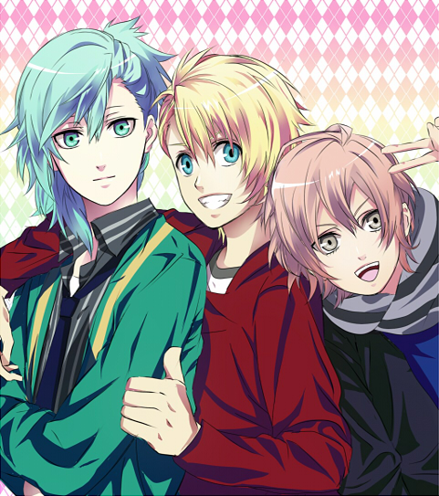 kurusu shou, mikaze ai, and mikado nagi (uta no prince-sama and 1 more) drawn by mo_(75754264)